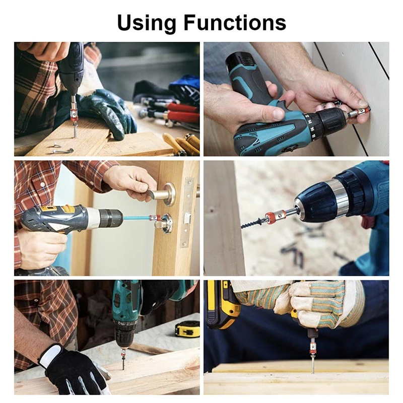 SMARLAN 3pcs 1/4” Metal Screwdriver Bit Magnetic Ring For 6.35mm Shank Anti-Corrosion Drill Bit Magnet Powerful Ring Tool Parts