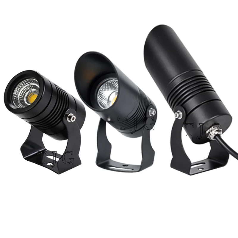 Iluminación LED regulable para jardín, lámpara de césped con puntas para exteriores, impermeable, AC110V, 220V, DC12V, 7W, 10W