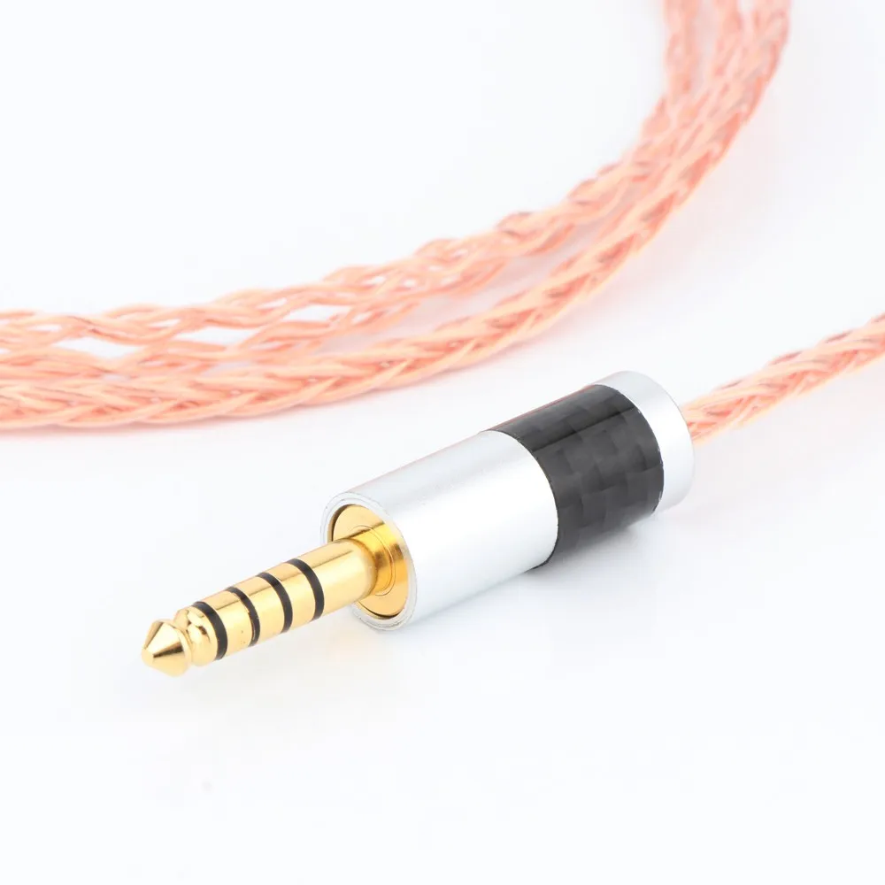 Cable de cobre de cristal único para auriculares, conector equilibrado de 4,4mm, 8 Coer, para MEZE99 Classics 99neo NEO NOIR