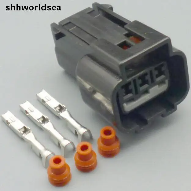 worldgolden 5/30/100sets kit 1.5mm 3pin 3way auto wiring female waterproof connector KPB016-03427