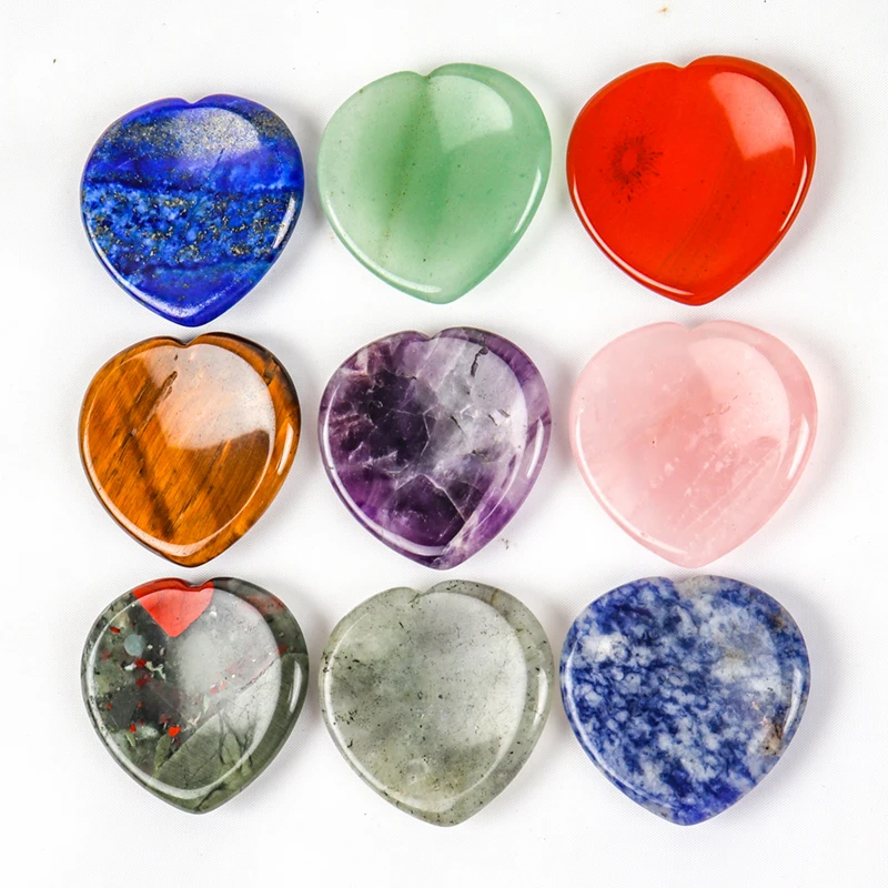 

Heart Shape Palm Stone Thumb Hand Massage Face Gua Sha Tool Skin Care Natural Crystal Mineral Worry Stone Healing Mini Massager