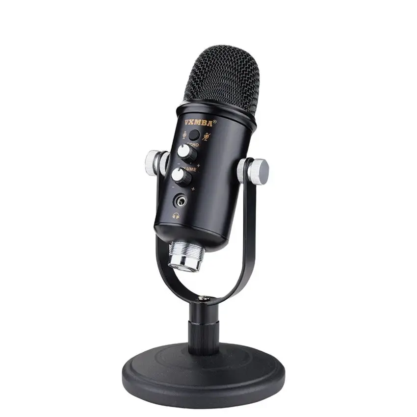 

USB Condenser Microphone Studio Singing Noise Reduction Computer Games Chat Podcast high quality Mic K023F