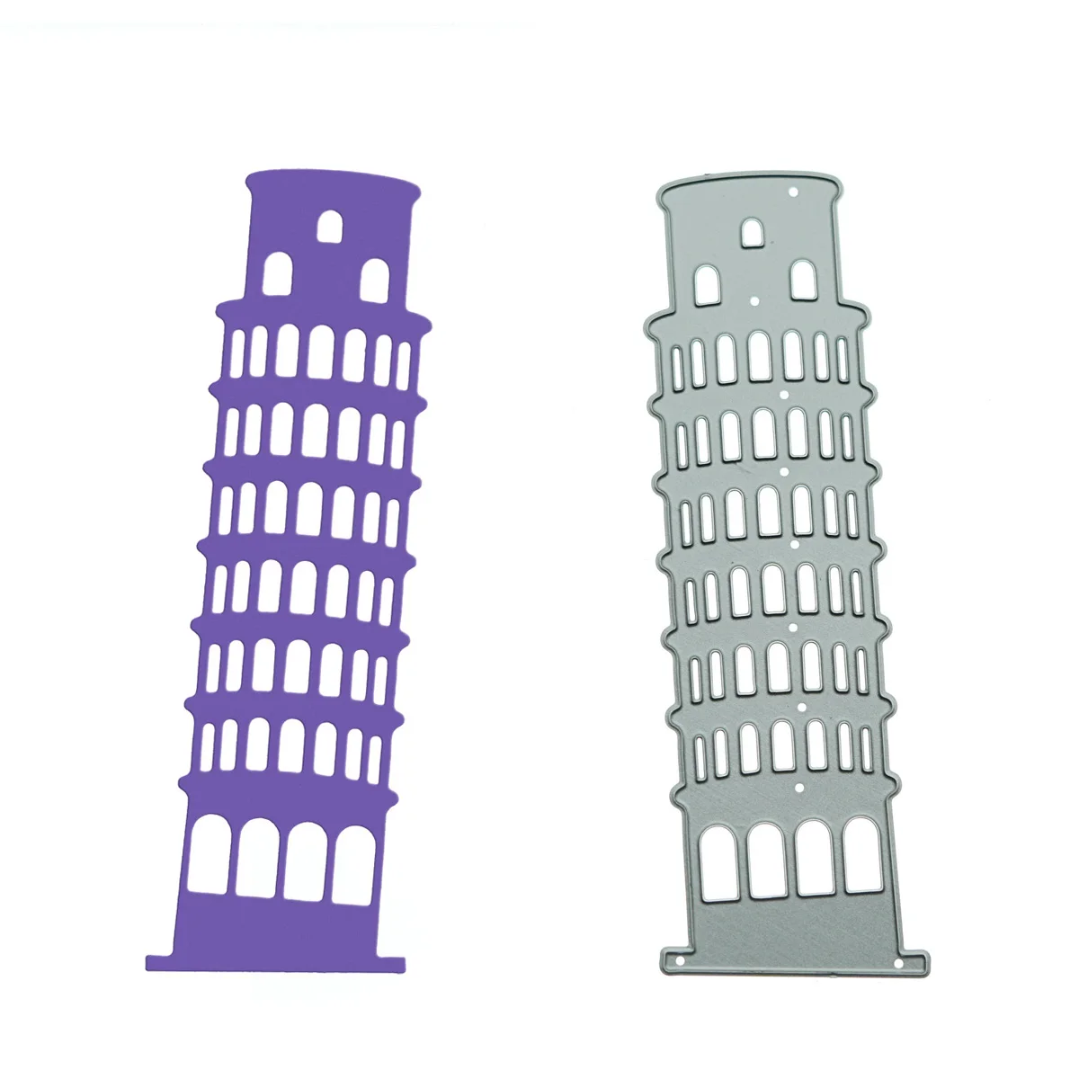 Italy Landmark Leaning Tower of Pisa Metal Cutting Dies Scrapbooking DIY Photo Album Decorating Clipart Paper Cutter Stencil