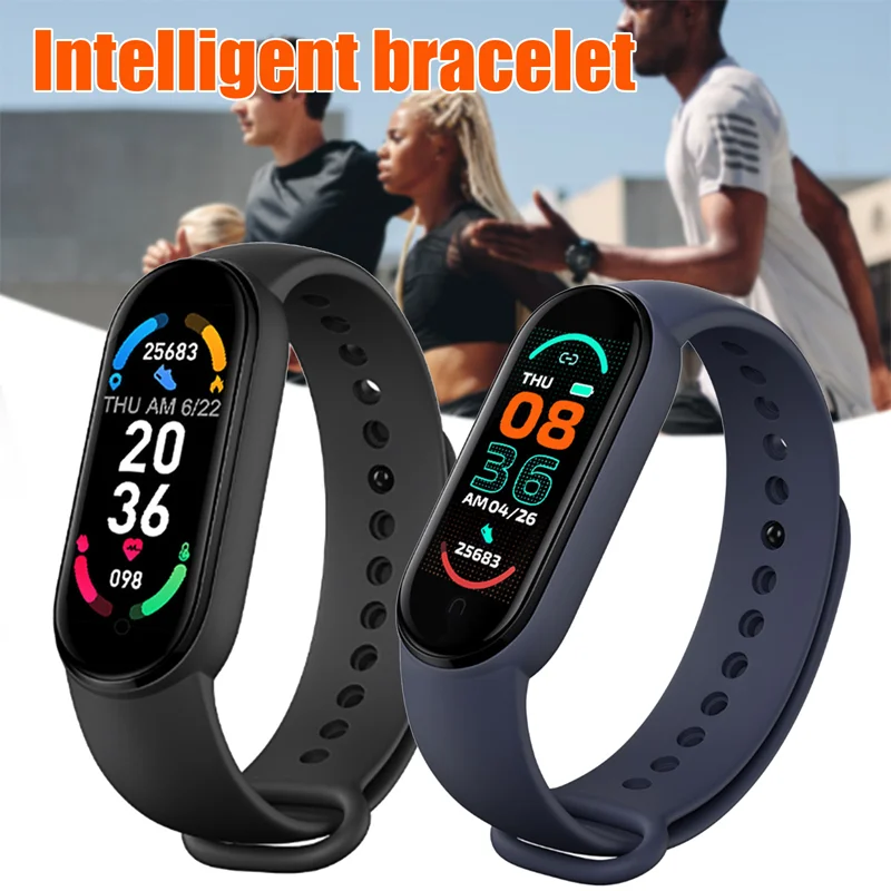 M6 Smart Watch Men Women Sports Smart Wristband Heart Rate Fitness Tracking Sports Bracelet For iphone Xiaomi Android Smartwatch