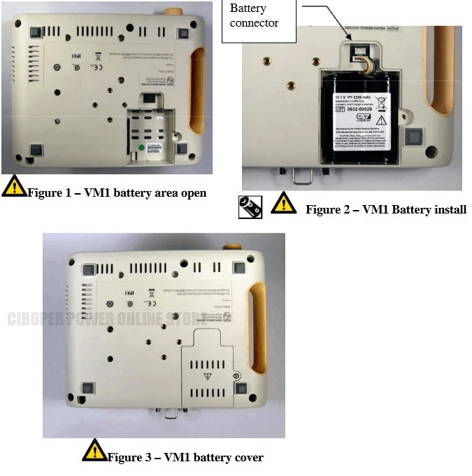 Imagem -04 - Bateria Médica 3icr19 66 453564243501 989803174881 11.1v 2600mah para Suresign Vm1 Vsi Vs2 Mais 863264 863265 863266 989803166291 cp