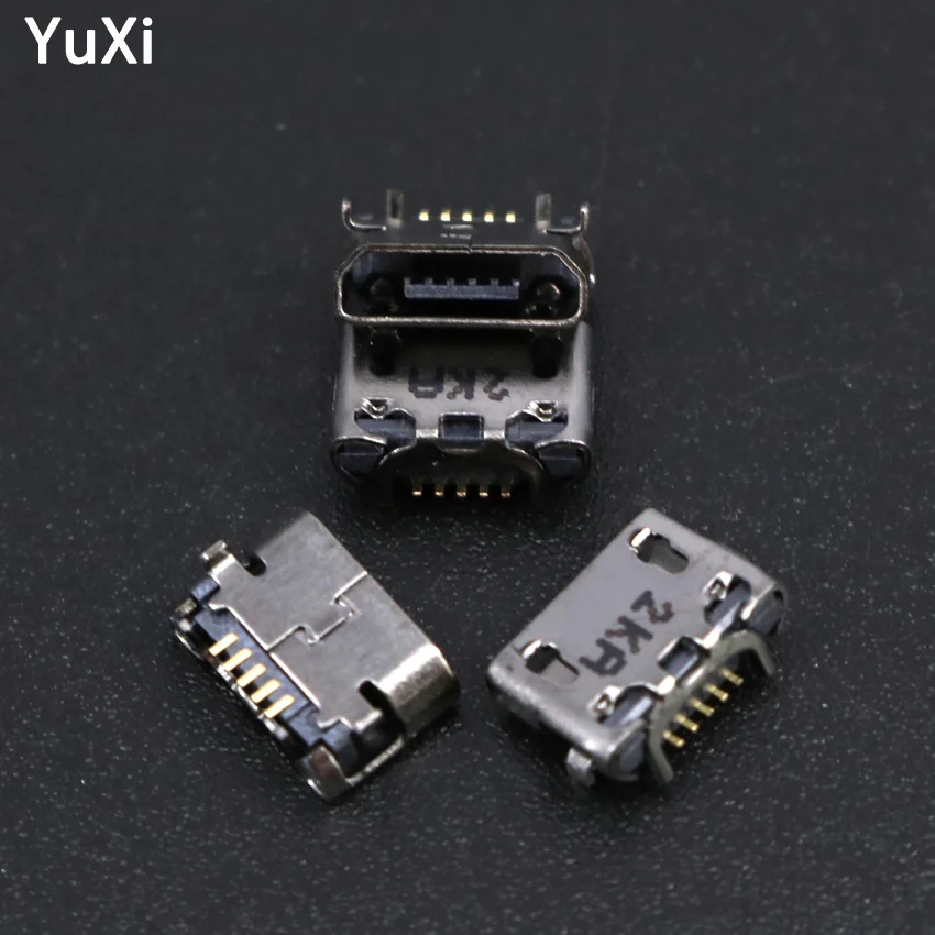 YuXi 10pcs Micro USB 5pin B Type Female Connector Micro USB Jack 5 pin Charging Socket Port for Blackview BV6000 BV6000S bv5000