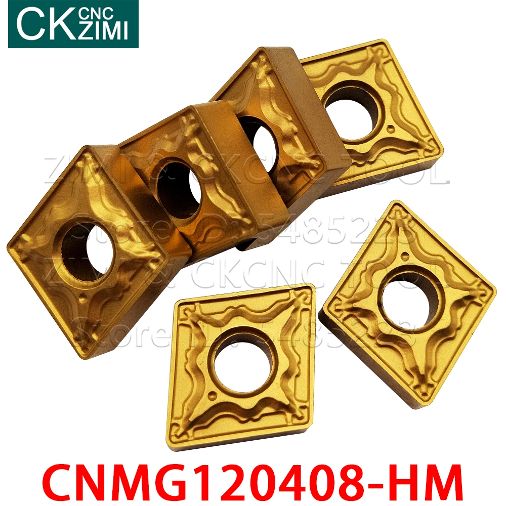 10 قطعة CNMG120408-HM CNMG 120408 جلالة كربيد CNC تحول أداة معدنية مخرطة أداة MCLNR/MCKNR أداة حامل للصلب الحديد الزهر