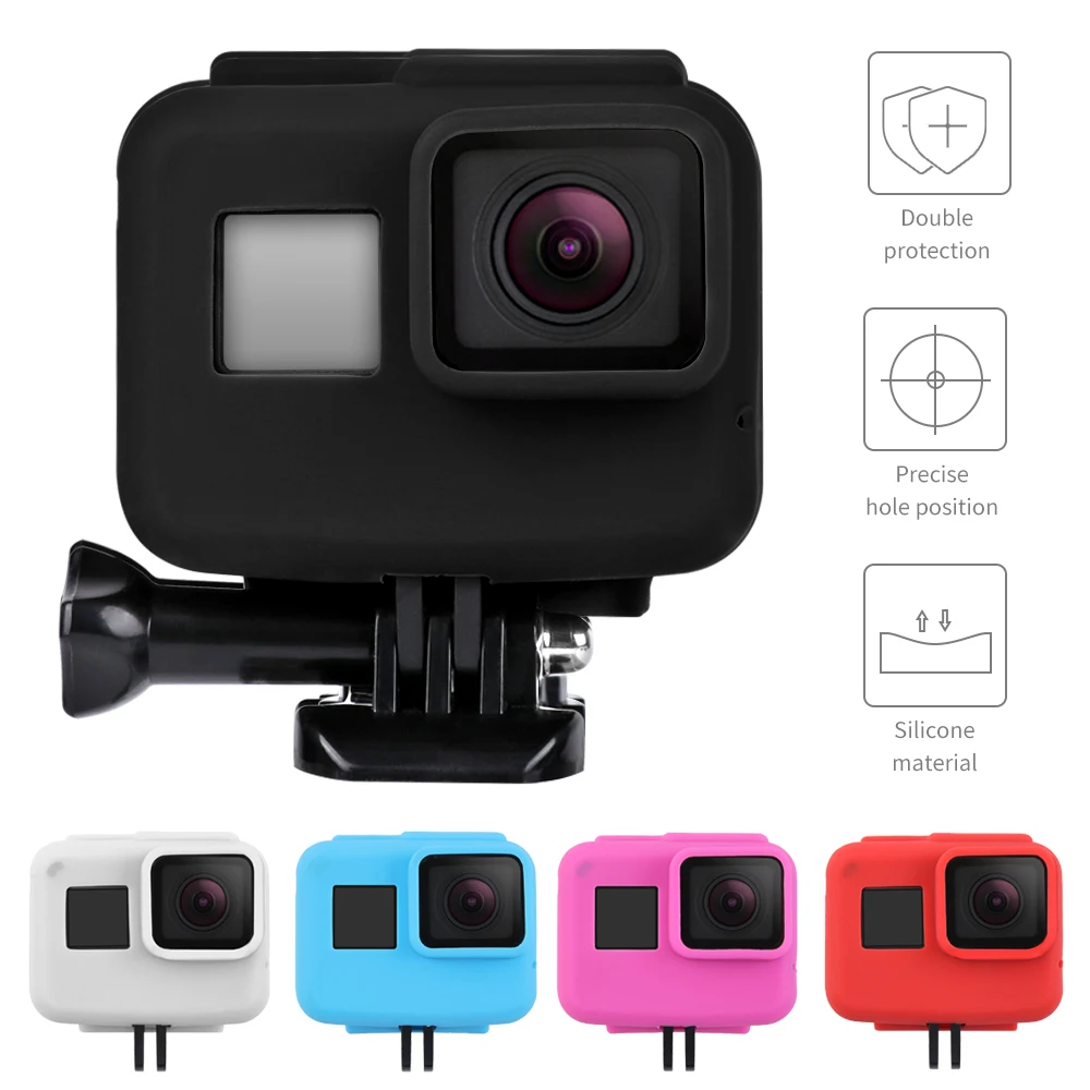 Anti-scratch Silicon Gel Camera Protective Case Cover Shell Housing For Gopro Hero 5 6 7 Action Camera Go Pro Accessories