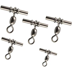 100pcs Bass Fishing Swivels Sleeves 3 Way Swivel Cross Line Crane Swivel Carp Fishing Tackle Fly Fishing Connector