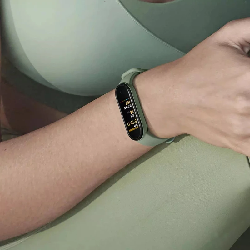 Xiaomi-Bracelet connecté d'origine Mi Band 5, vert, rose, NDavid, accessoires pour montre connectée