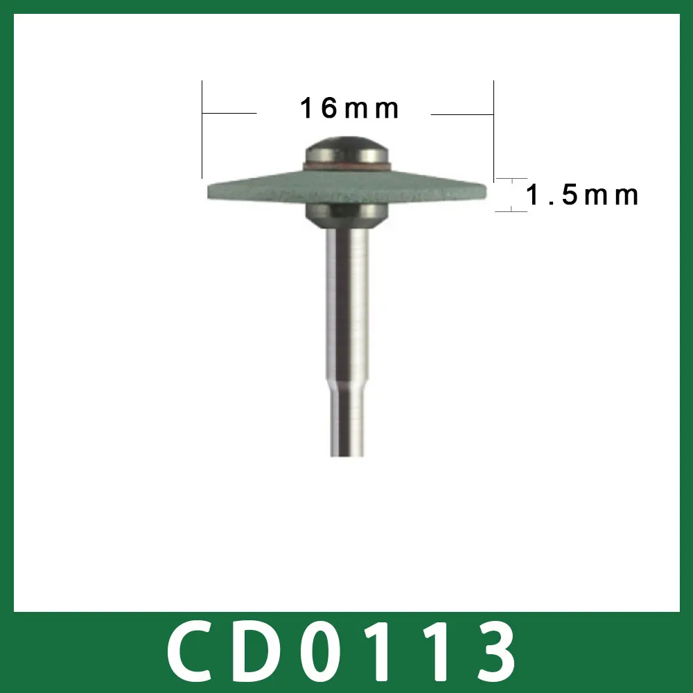 1PCS Ceramic Diamond Grinder(HP) 2.35mm Shank for Dental Lab Zirconia Crown Fine Grind