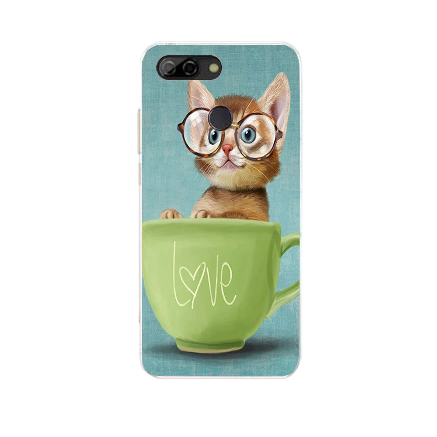 TPU Case For ZTE Blade V9 V 9 cute Cat Patterned cover for zte blade v9 5.7 inch Soft Silicone Back phone cases coque Fundas 5