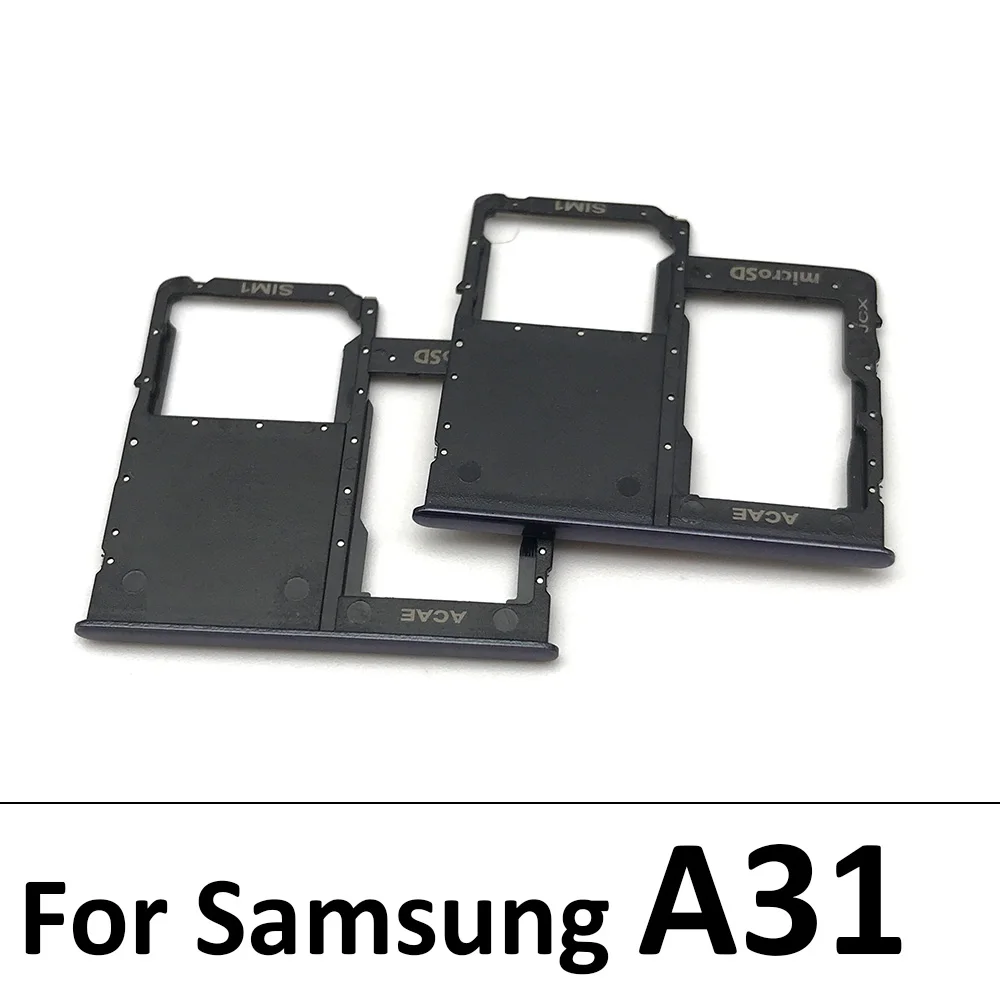 Sim Card Tray For Samsung A30S A50S A31 A51 A71 A60 Dual Micro SIM Card Slot Tray Holder SD Card Reader Replacement Parts