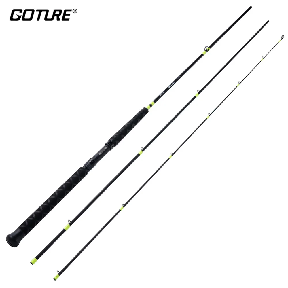 

Goture Crappie Fishing Rod 2.7M 3.0M 3.6M 30T+24T Carbon Fiber Spinning Rod ML Power 3 Pieces Fishing Tackle for Crappie Fishing