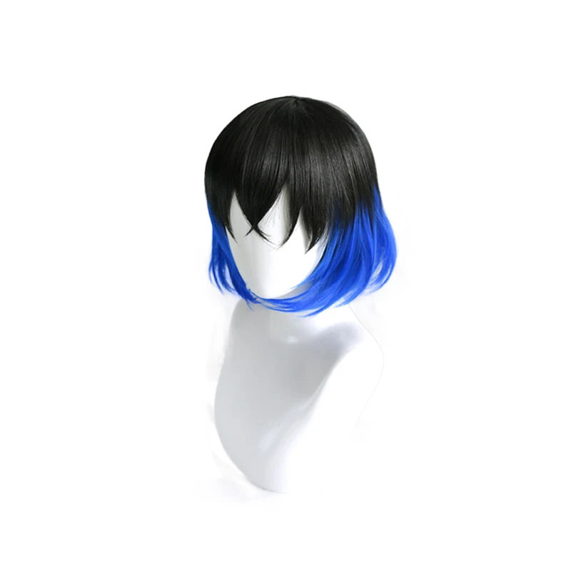 Anime  Kimetsu no Yaiba Hashibira Inosuke Short Wig Cosplay Costume Heat Resistant Synthetic Hair Men Women Wigs