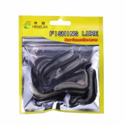 10pcs/Bag Soft Lure Wobbler Soft Jig Head Bait 80mm Bass Crankbait Swimbait Lures Artificial Baits For Fishing Lure Accessories