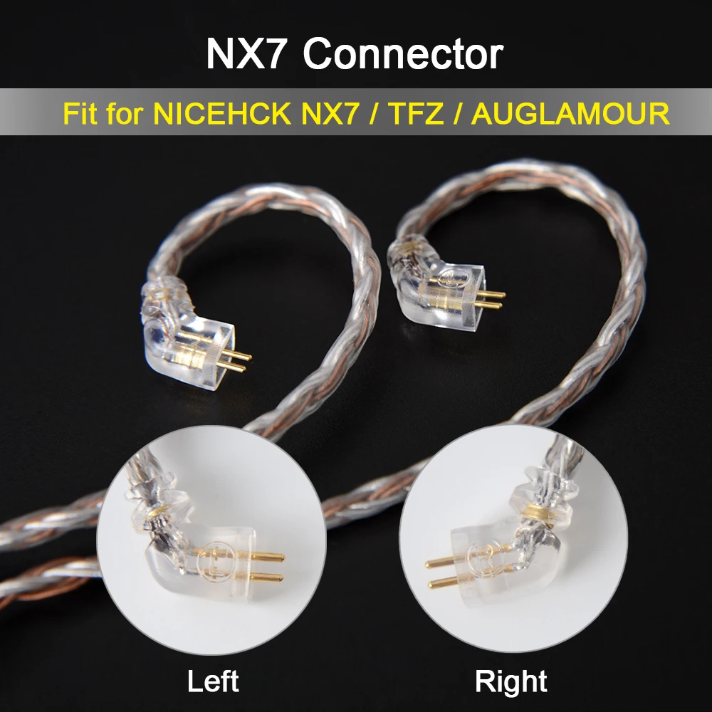 NiceHCK C16-5 16 Core Copper Silver Mixed Cable 3.5/2.5/4.4mm Plug MMCX/2Pin/QDC Pin For TRNCCAKZ TFZ QDC NX7MK4/F3 BL-03