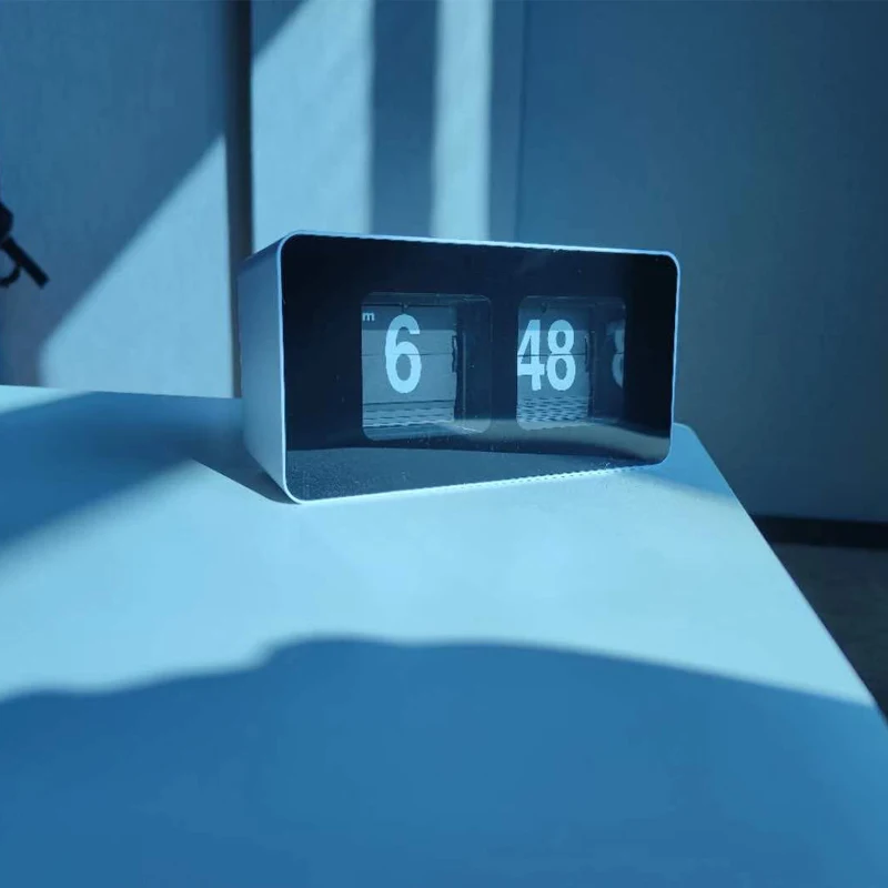 Auto Flip Clock, Classic Retro Vintage Clock, Digital Wall Hang/Desktop Clock File Down Page Clock for Home Bedroom Study