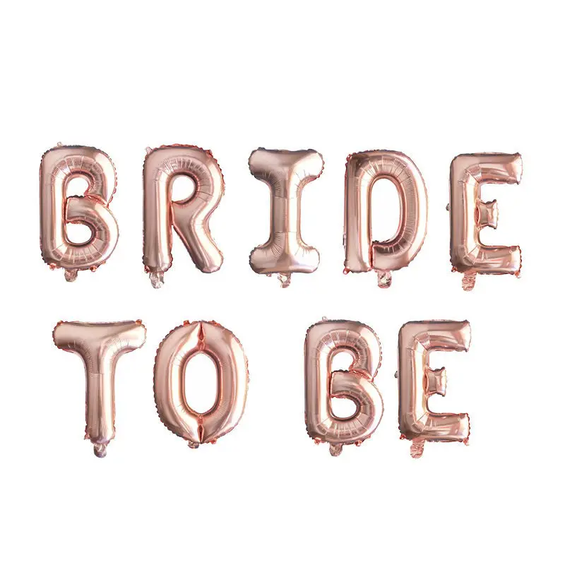 Rose Gold Bride To Be Letter Foil Balloon Wedding Bridal Shower Engagement Hen Party Decorations Bachelorette Party Supplies