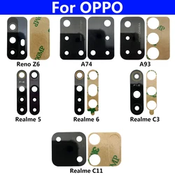 NEW Rear Back Rear Camera Glass Lens With Sticker For Oppo A1k A5S A8 A9 A15 A16 A52 A53 A54 A74 A93 Realme 5 6 C3 C11 Z6