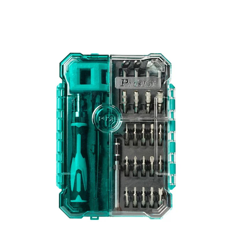 

Proskit SD-9827M Multifunctional Precision Repair 27 In 1 Spanner Screwdriver Tweezers Tool Set Household Repair Tools