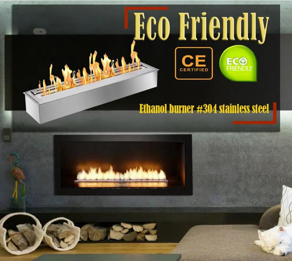 

Inno living fire 36 inch indoor fireplace with bioetanol fuel