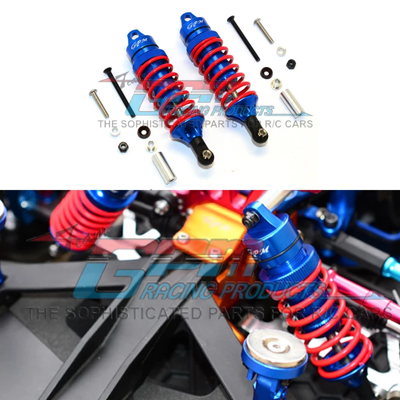 

GPM 1/7 XO-1 64077-3 RC Flat sports car Modified accessories Metal aluminum alloy Front and rear universal shock absorbers