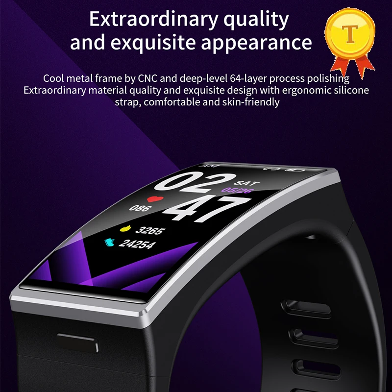 2021 السباحة مقاوم للماء Smartwatch الرجال النساء شاشة كبيرة WhatsApp مزامنة معدل ضربات القلب مراقبة ضغط الدم BT 5.0 ساعة ذكية