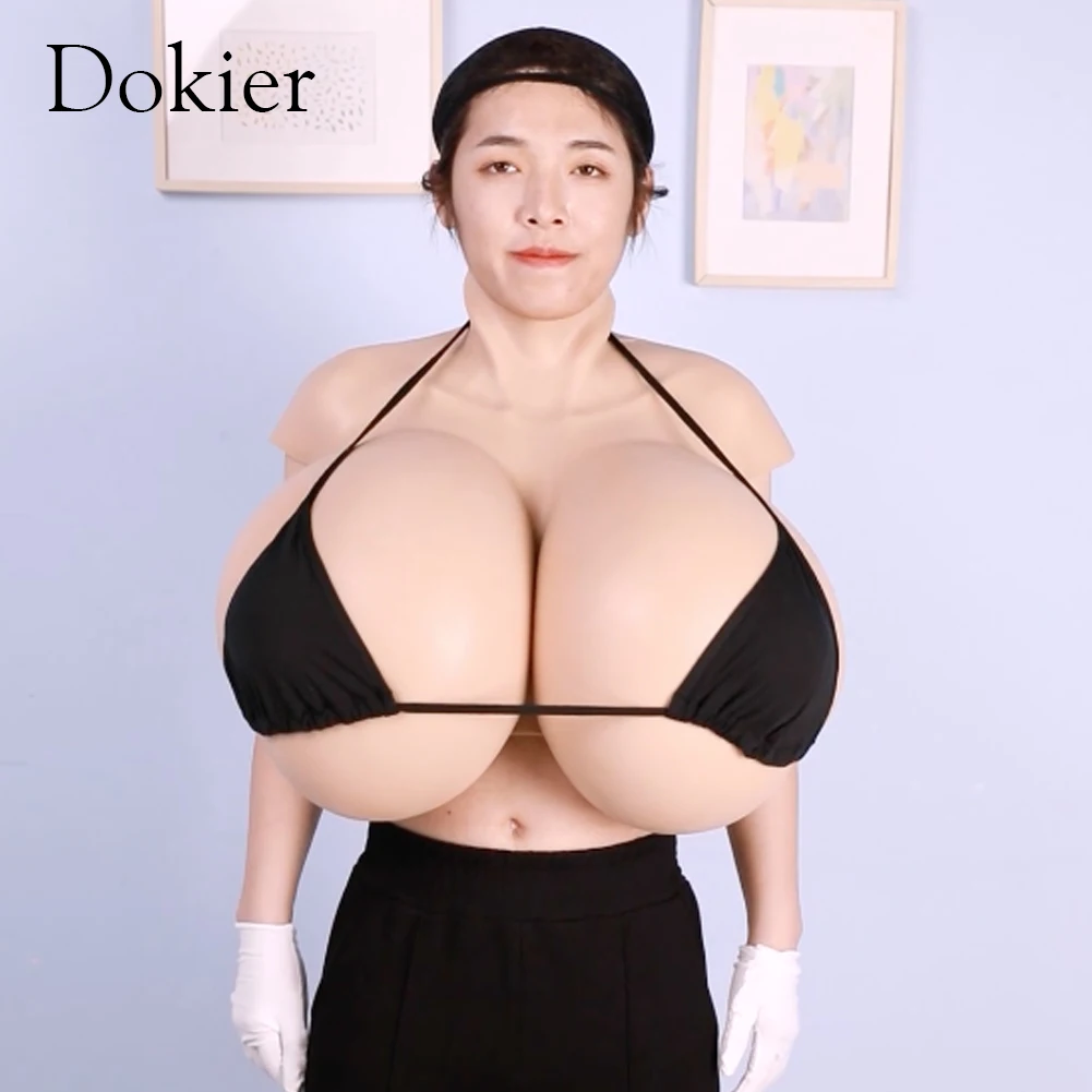 Dokier Z Cup Huge Fake Breast Forms  Boobs Realistic Silicone for Crossdressers Drag Queen Crossdressing Breastplates Boobs