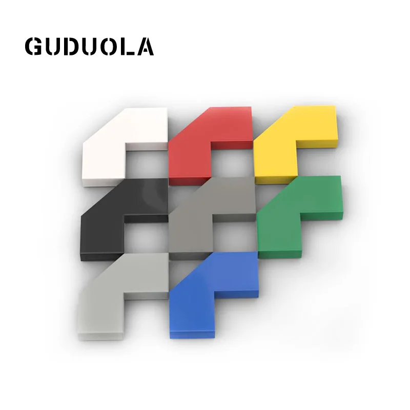 

Guduola Tile 2x2 Corner with Cutouts (27263/39726) MOC Building Block Toys Parts 60pcs/LOT