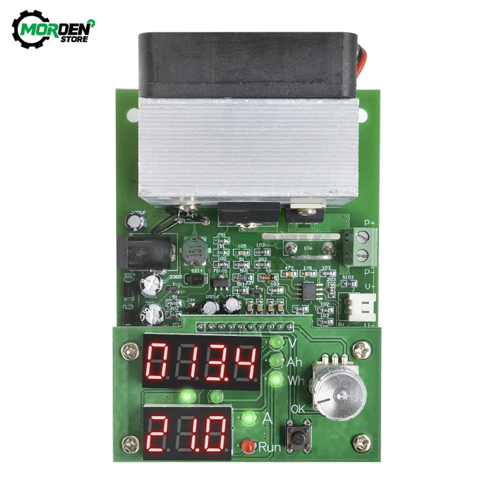 60W 30V Constant Current Electronic Load LCD Digital Display Discharge Battery Adjustable Temperature Capacity Meter Tester