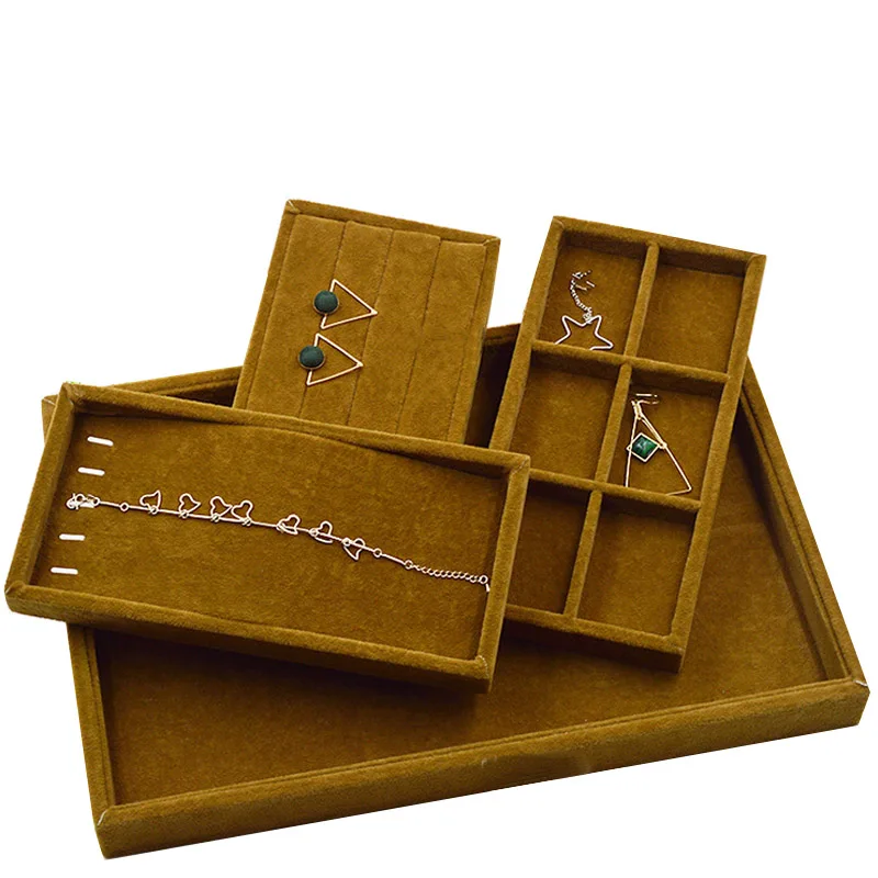 New Style Tray Rings Bracelets Gift Box Jewelry Storage Tray Jewellery Organizer Earrings Holder Small Size Fit Most Room Space