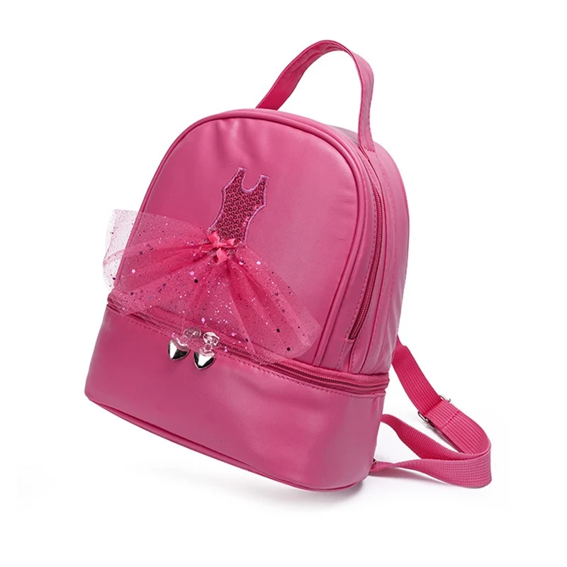 Mochila De chica de Ballet bonita para niñas, bolso escolar de princesa, mochila bordada para baile