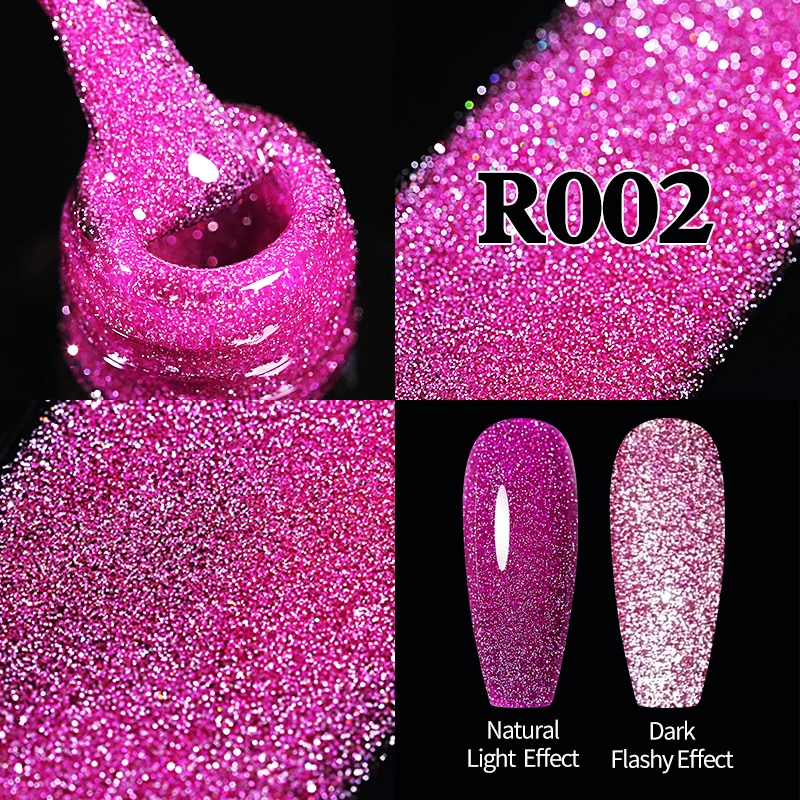 Ur Suiker Reflecterende Glitter Gel Nagellak Glanzende Nagelgel Semi-Permanente Nail Art Vernissen Voor Een Basislaag