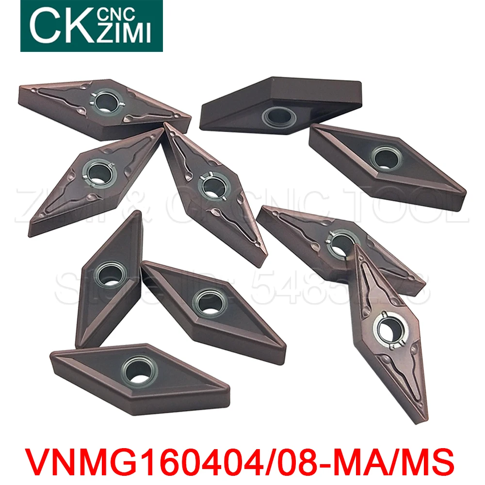 

10pcs VNMG160404-MA/MS VNMG160408-MA /MS High quality external cutting tools cnc vnmg160404 vnmg16040408 indexable tools