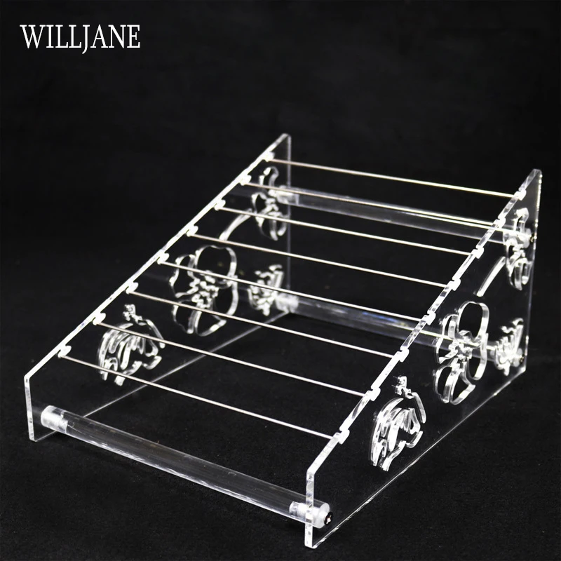 Acrylic Jewelry Display Stand Holder with Charm Rods for Rondelles Charms Earrings Pendant Trollbeads Spacers Storage Organizer view 6