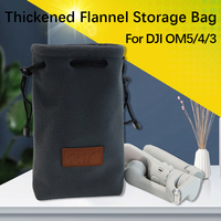For DJI Osmo Mobile 5 4 3 Foldable Handheld Gimbal Thickened Flannel Storage Bag OM 5 OM 4 Stabilizer Portable Case Accessories