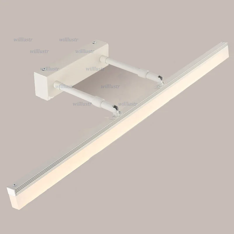 Acrylic LED Wall Lamp Modern Metal Mirror Light Hotel Restaurant Bathroom Dressing Room Waterproof Scalable Iron Vanity Lighting