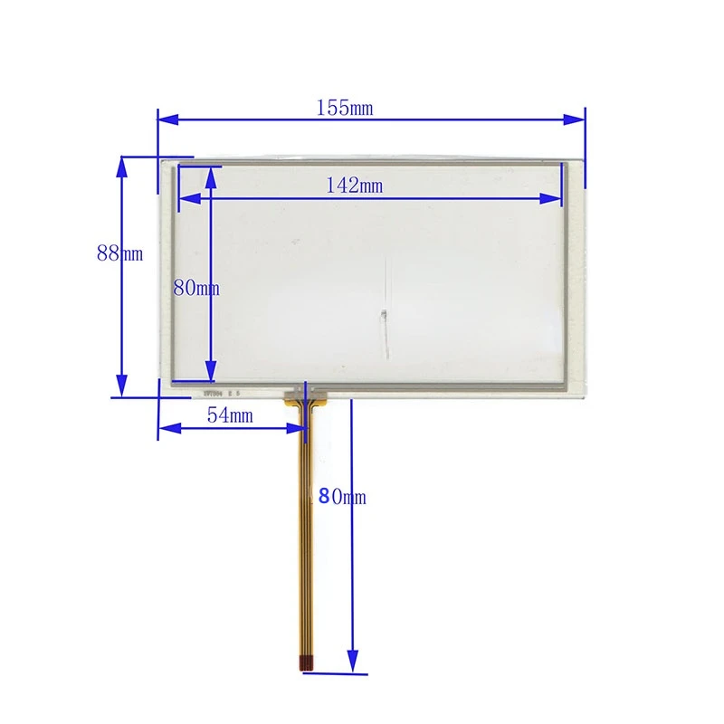 Darmowa wysyłka Touchpad 6.2 ''Cal 4-Line 155*88 na CLARION NX-501 VX-401 NX501 VX401 ekran dotykowy Digitizer szklany Panel dotykowy