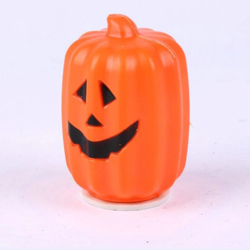 LED Face Pumpkin Lights Orange Pumpkin Lights LED Battery Operated Halloween Decoration Glowing Face Pumpkin Lantern