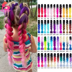 Dream Like Jumbo Braid Synthetic Hair 81 color Briading Hair Extensions 24inch High Temperature Fiber Extensions Hair For Braids