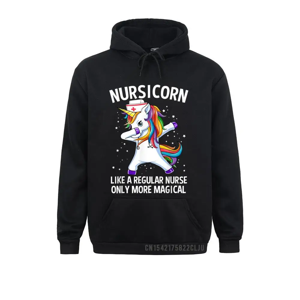 Dabbing Unicorn Nursicorn Funny Nurse Warm Party Autumn Hoodies Cosie Clothes Designer Long Sleeve Men Sweatshirts