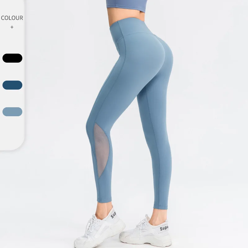 Pantalon de Yoga en maille pour femmes, Leggings de sport, de course à pied, collant de Jogging, de Fitness