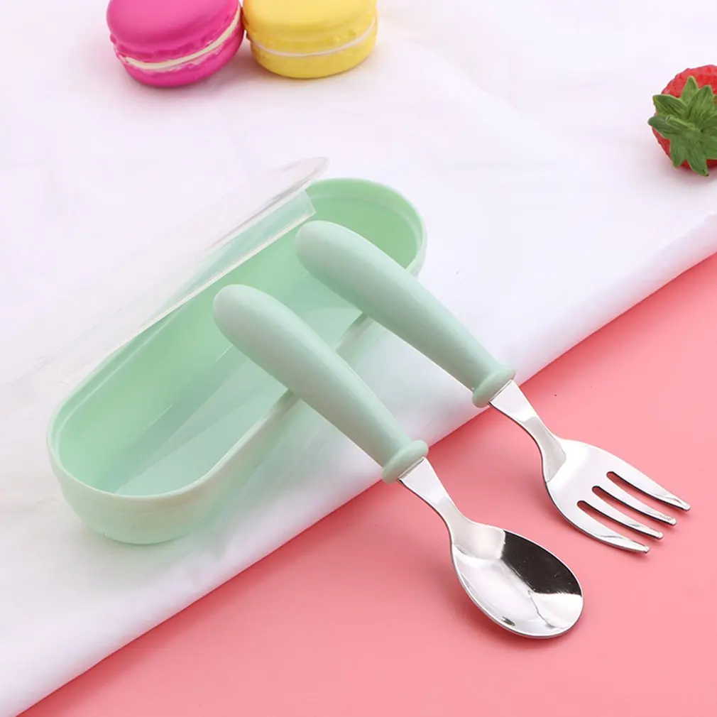 Mới Tiện Ích Cho Bé Bộ Đồ Ăn Bộ Đồ Ăn Trẻ Em Dao Kéo Cho Bé Ăn Muỗng Nĩa Ba Phong Cách Tùy Chọn Trẻ Em Đồ Dùng