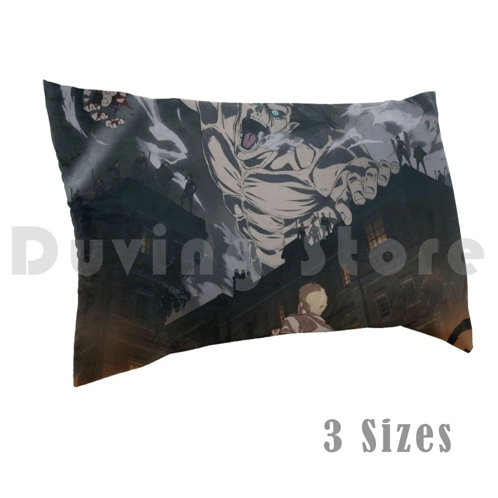 Final Season Pillow Case Printed 50x75 Anime Season 4 Japanese Japan Manga Action Shingeki No