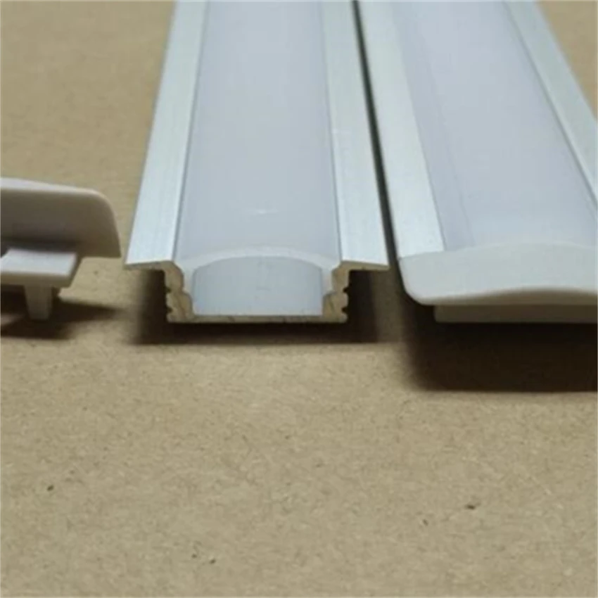 2.5m/pcs Free Shipping High Quality Aluminum Profile Cover+End Caps+Clips  For Wall Lighting And Furniture