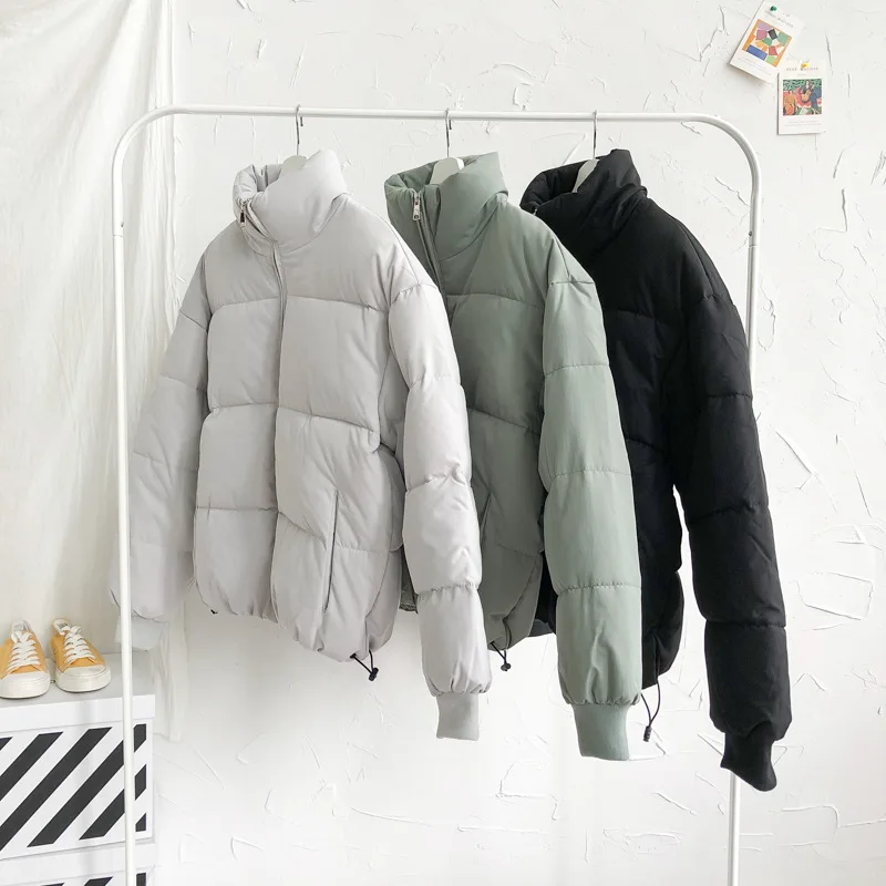 Winter New Men Solid Color Parkas Quality 2023 Men's Stand Collar Warm Thick Jacket Male Fashion Casual Parka Coat Dropshipping