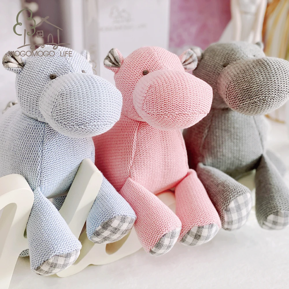 

Luxury Hand-made Blue 19cm Cute Stuffed Hippo Doll Pass EN71 Test Report and CE Mark and Reach Docs