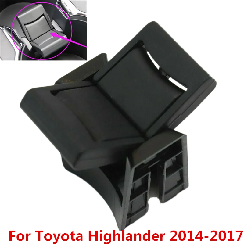 

1Pc For Toyota Highlander 2014-2017 Black Car Center Console Insert Cup Bottle Drink Divider Holder