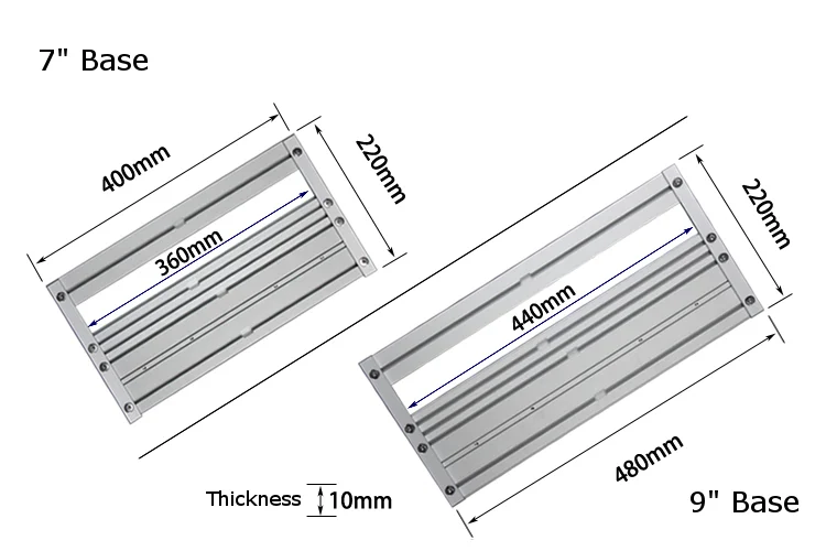 7 "/9" Inch Universele Basis Voor Cirkelzaag Worden Gebruikt Voor Geleiderail Tracks